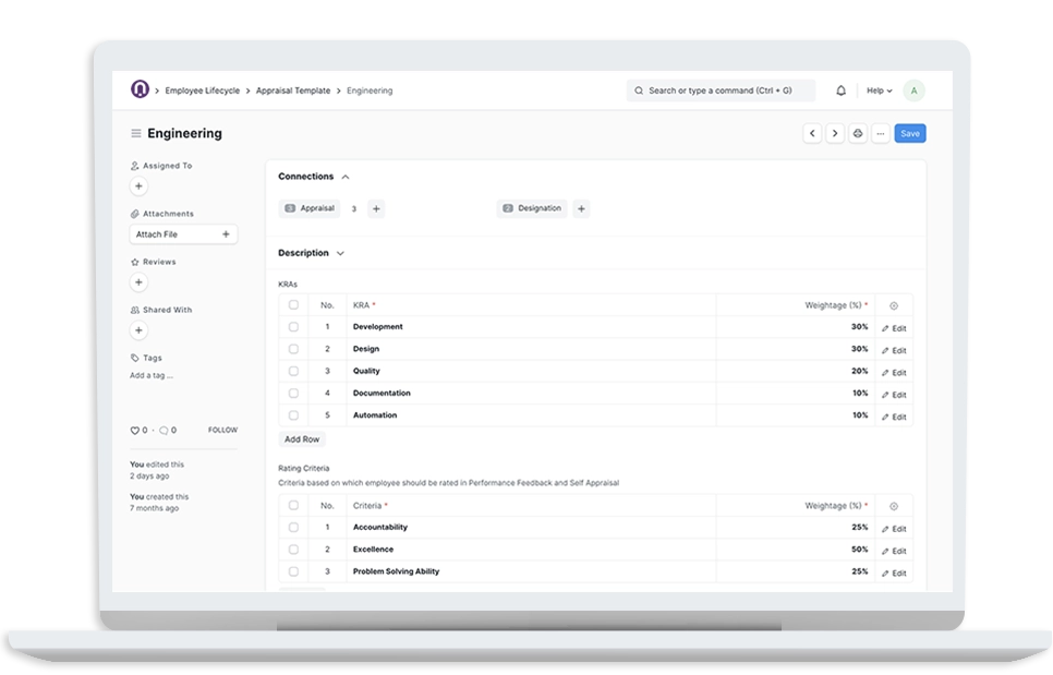 Employee life cycle system manament software